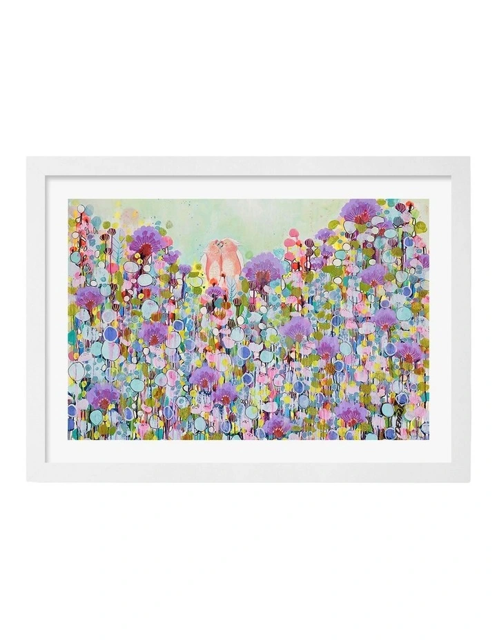 Australian Made Cherish Art Print White Frame image 1