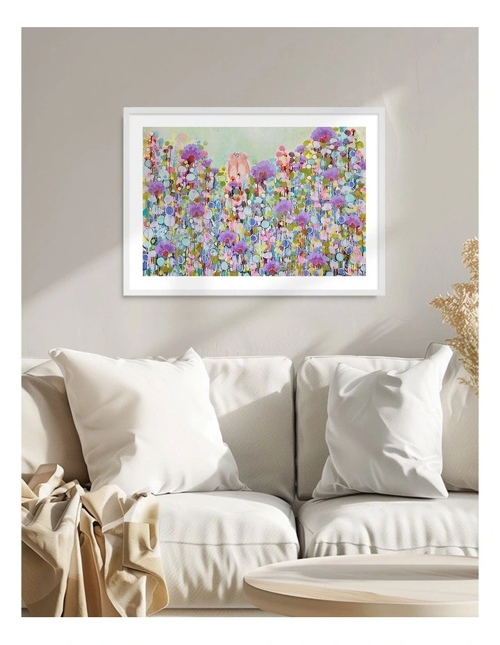 Australian Made Cherish Art Print White Frame image 2