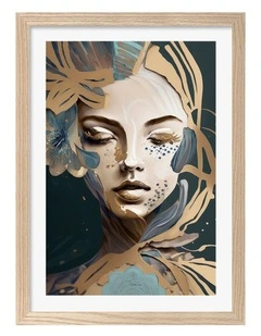 Australian Made Azura Art Print Natural Frame