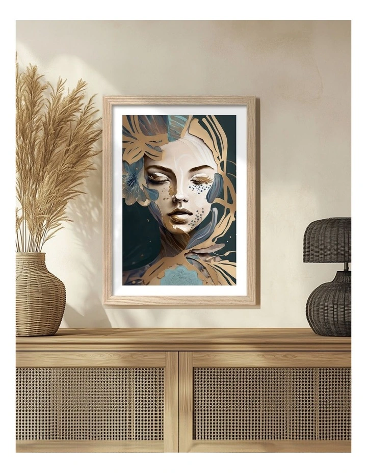 Australian Made Azura Art Print Natural Frame image 2