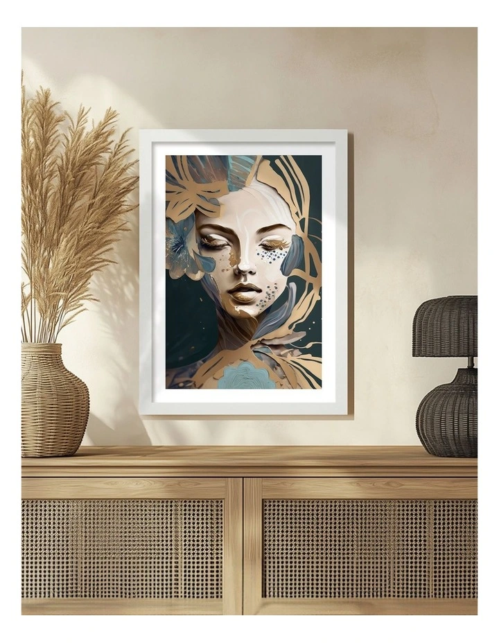 Australian Made Azura Art Print White Frame image 2