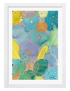 Australian Made Bali Art Print White Frame