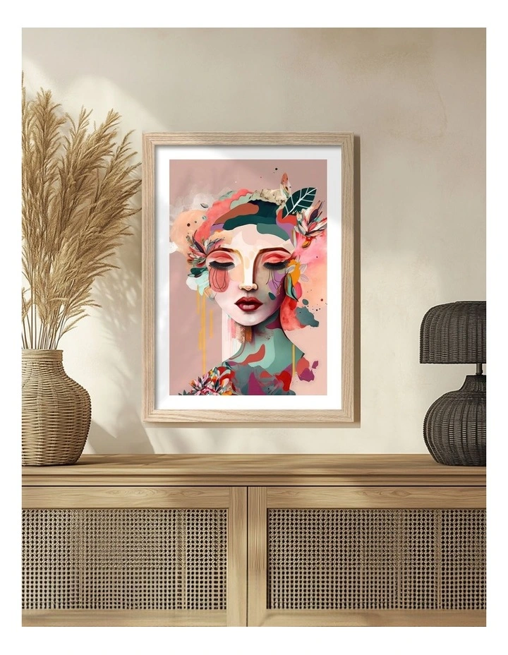 Australian Made Bettina Art Print Natural Frame image 2