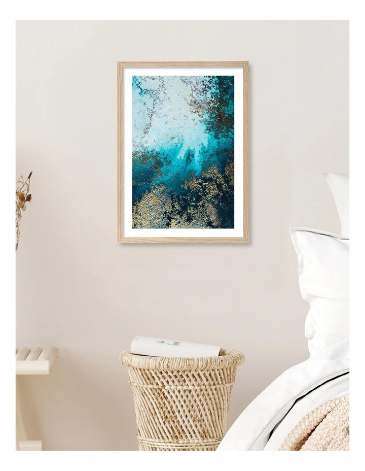 Clear Waters Art Print Frame in Natural image 2