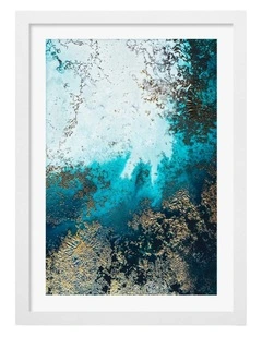 Clear Waters Art Print Frame in White