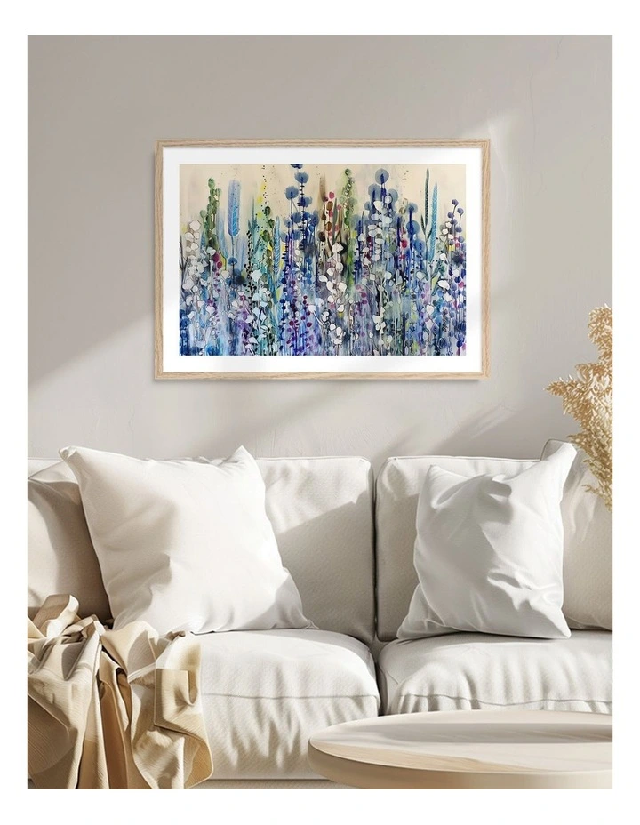 Cotton Balls Art Print Frame in Natural image 2