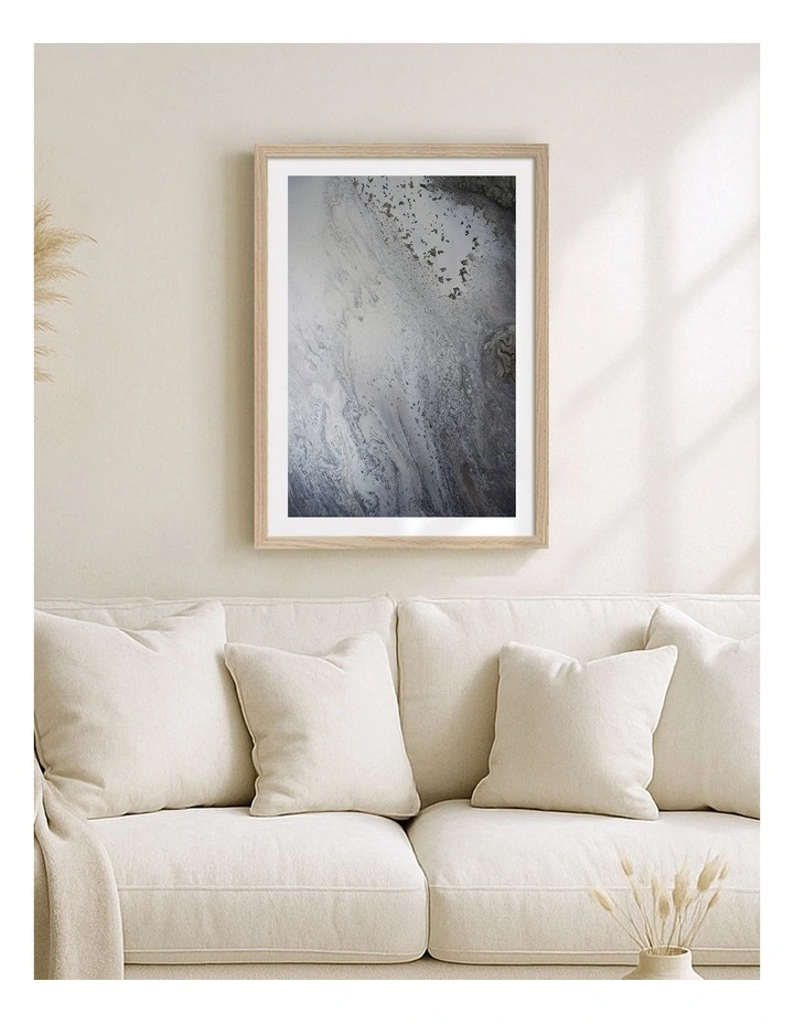 Dune Dance 2 Art Print Frame in Natural image 2