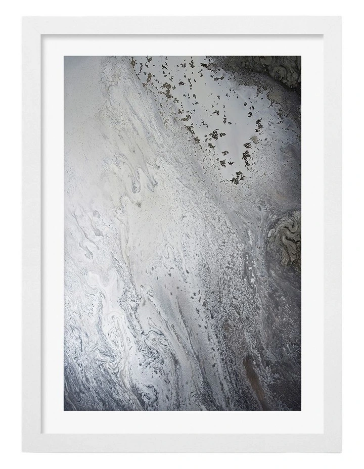 Dune Dance 2 Art Print Frame in White image 1
