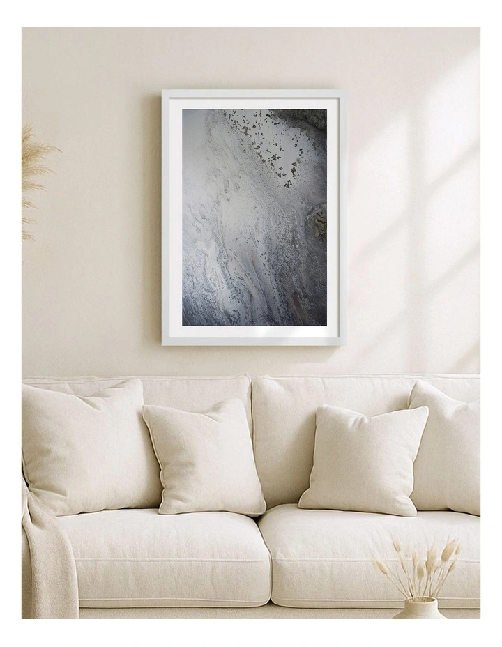 Dune Dance 2 Art Print Frame in White image 2