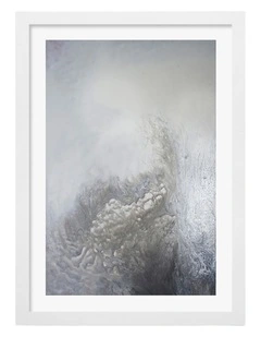 Dune Dance 1 Art Print Frame in White