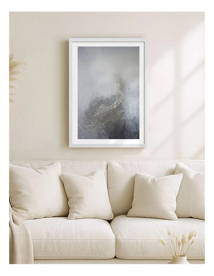Dune Dance 1 Art Print Frame in White image 2