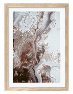 Earthly Currents 2 Art Print Frame in Natural