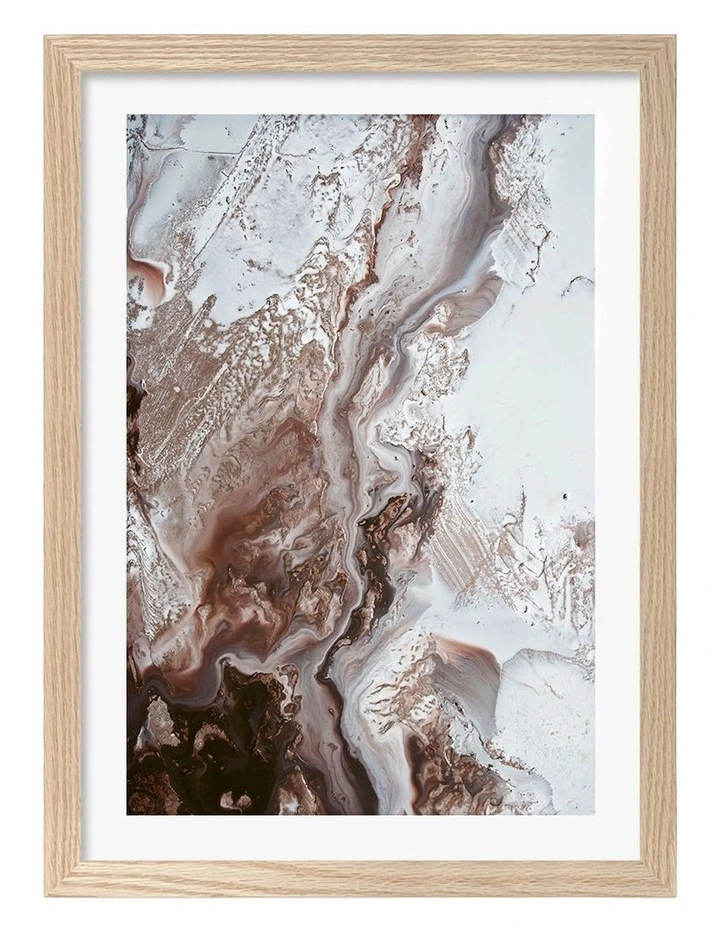 Earthly Currents 2 Art Print Frame in Natural image 1