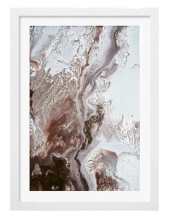 Earthly Currents 2 Art Print Frame in White
