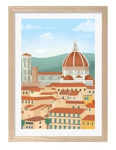 Florence Art Print Frame in Natural