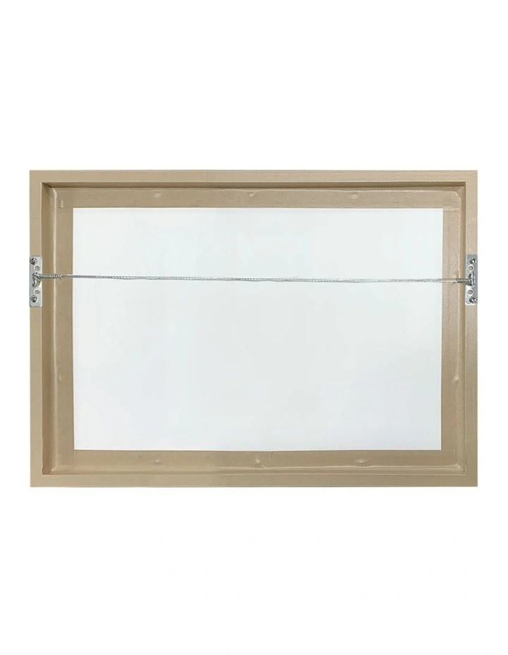 Flower Garden (Monet) Art Print Frame in Natural image 4