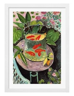 Matisse Goldfish Art Print Frame in White