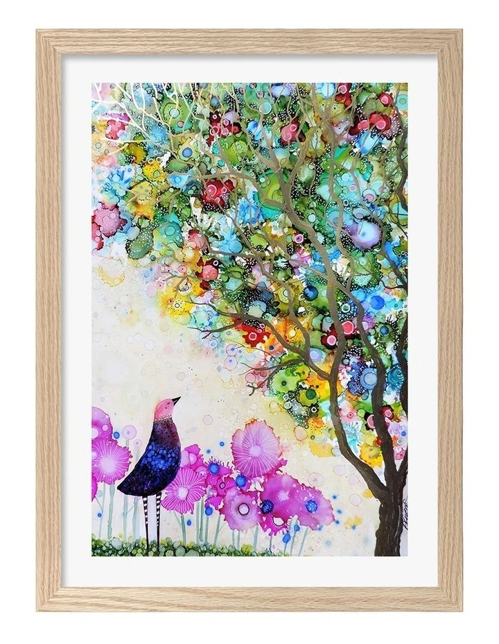 Australian Made I Am Fullness Art Print Natural Frame image 1