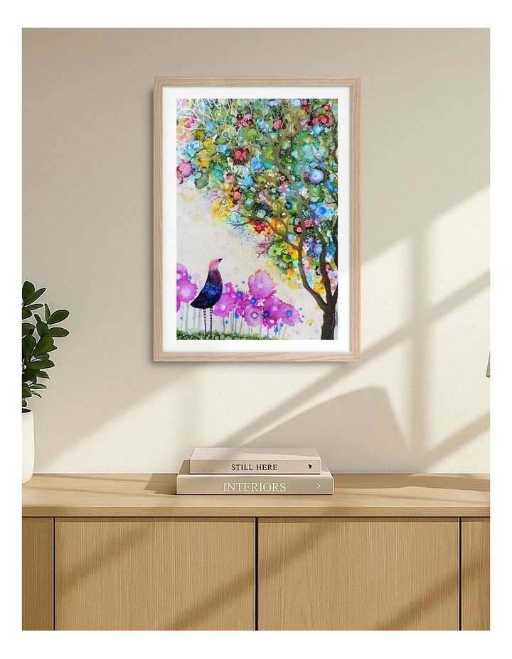 Australian Made I Am Fullness Art Print Natural Frame image 2