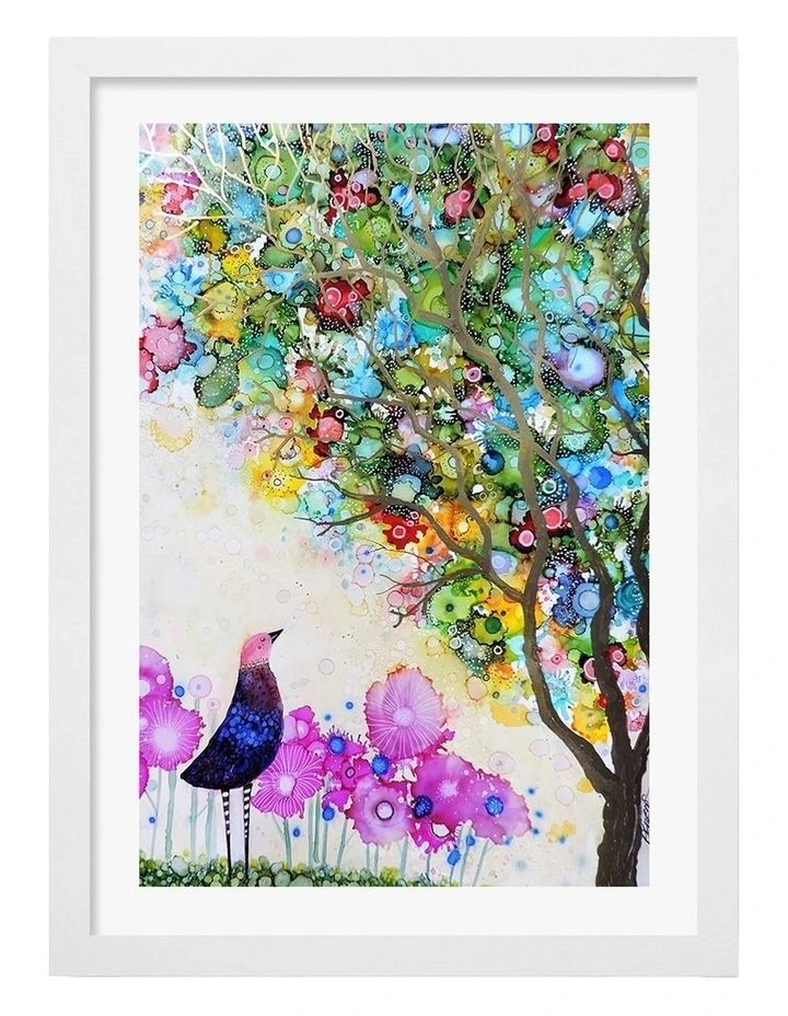 Australian Made I Am Fullness Art Print White Frame image 1