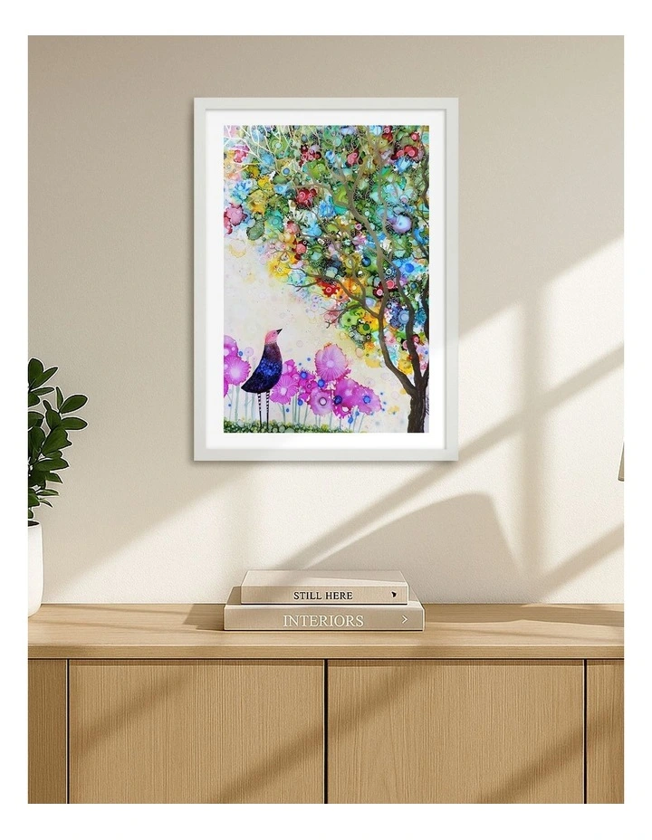 Australian Made I Am Fullness Art Print White Frame image 2