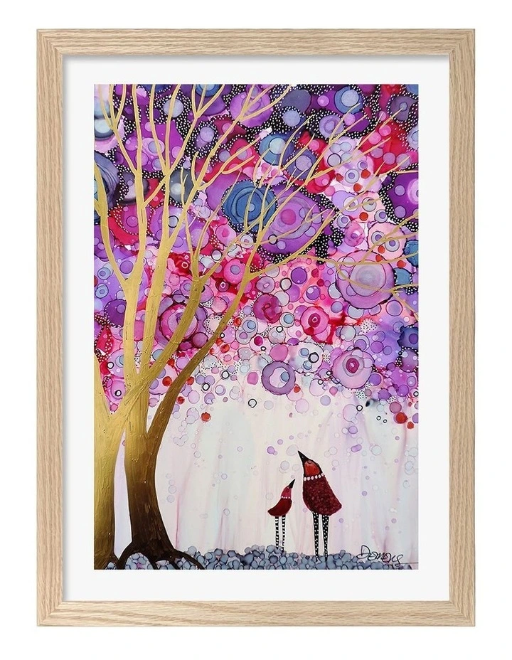 Australian Made I Am Love Art Print Natural Frame image 1