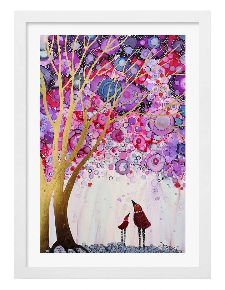 Australian Made I Am Love Art Print White Frame image 1