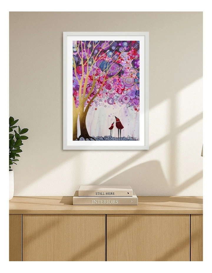 Australian Made I Am Love Art Print White Frame image 2