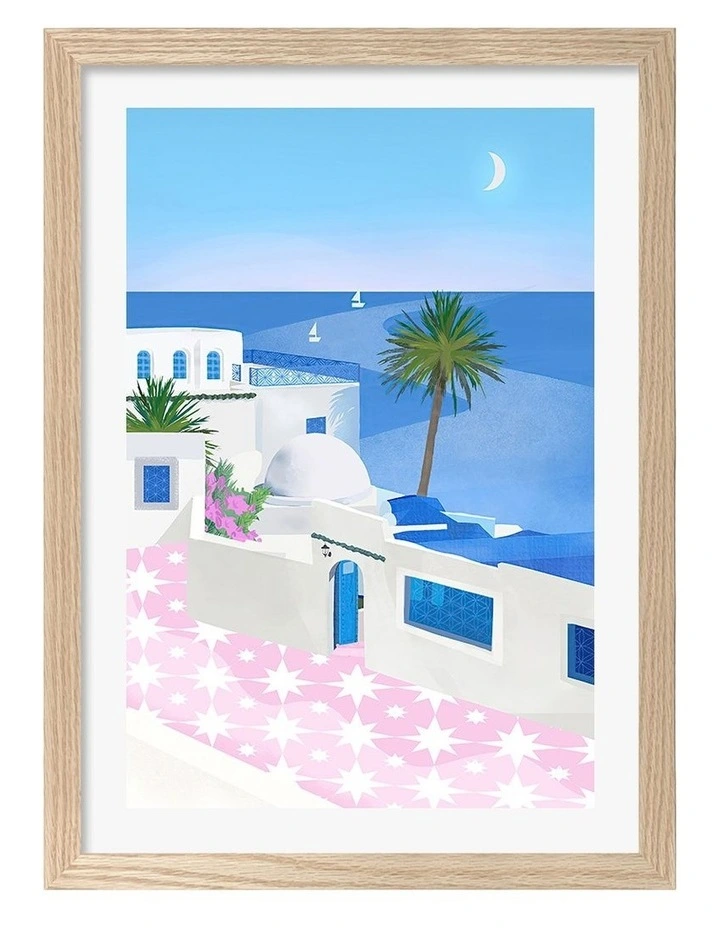 Australian Made Tunis Art Print Natural Frame image 1