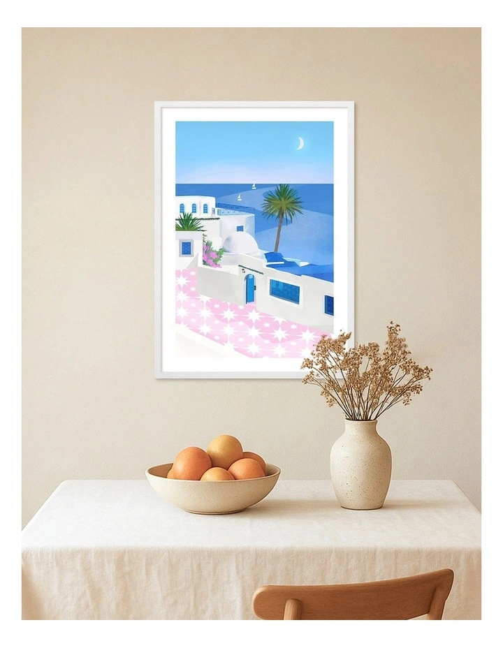 Australian Made Tunis Art Print White Frame image 2