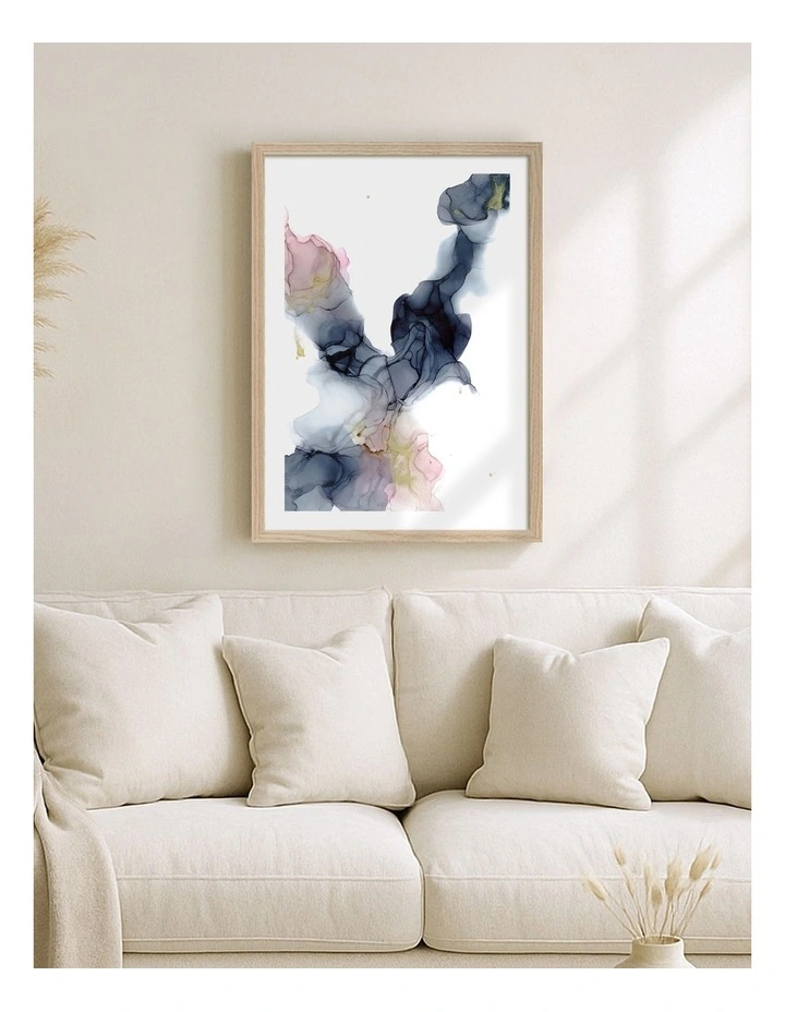 Australian Made Up in Smoke Art Print Frame in Natural image 2