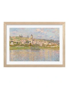 Australian Made Vetheuil (Monet) Art Print Frame in Natural