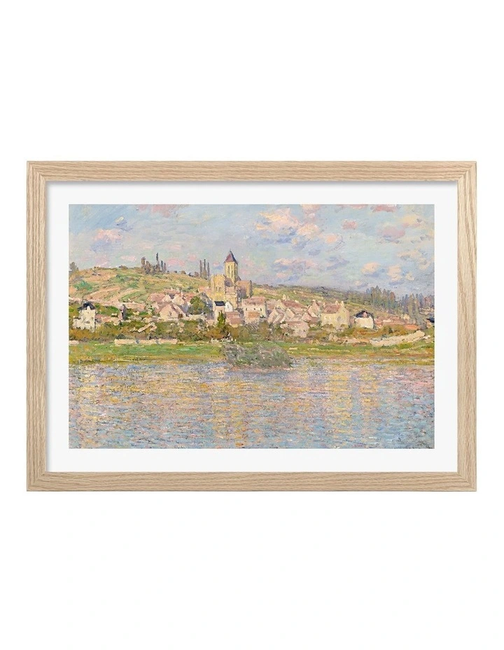 Australian Made Vetheuil (Monet) Art Print Frame in Natural image 1