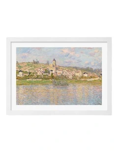 Australian Made Vetheuil (Monet) Art Print Frame in White