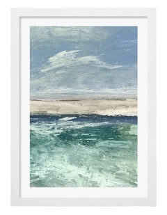 Australian Made Voyage 2 Art Print Frame in White