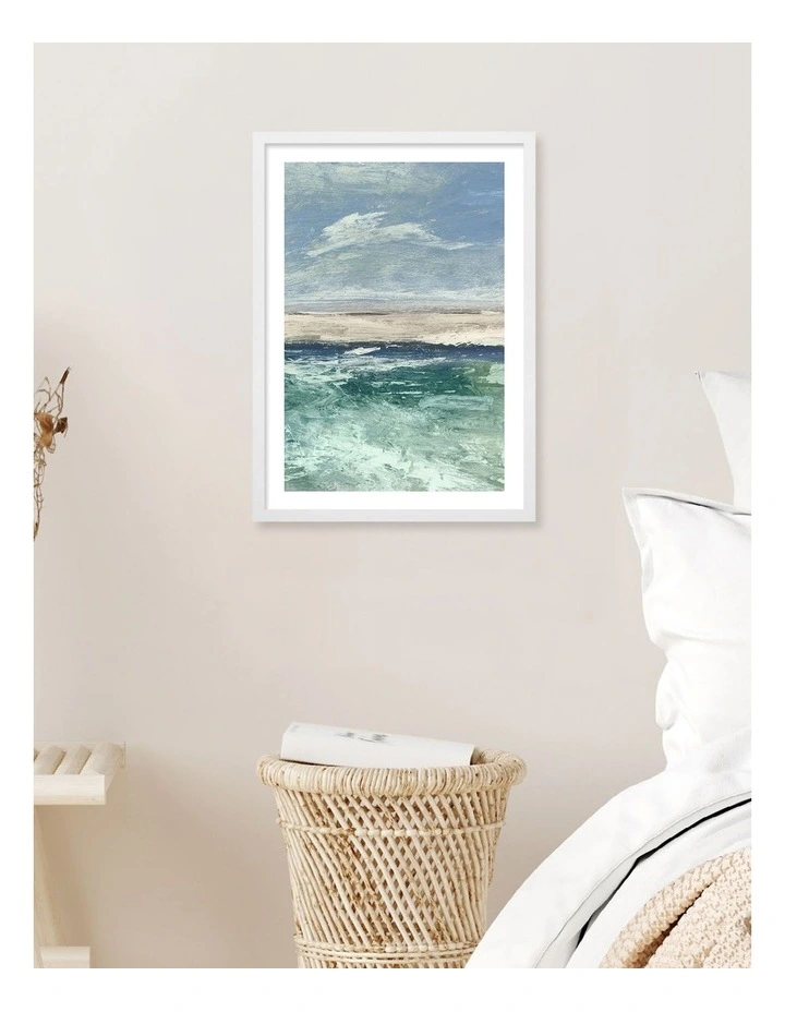 Australian Made Voyage 2 Art Print Frame in White image 2