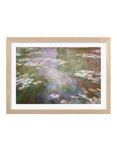 Australian Made Water Lily Pond 1917 (Monet) Art Print Natural Frame