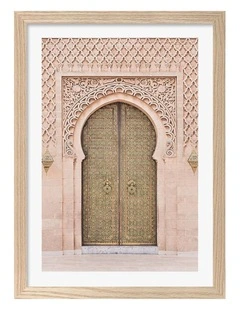 Australian Made Boho Door Art Print Natural Frame