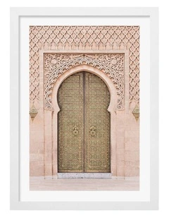 Australian Made Boho Door Art Print White Frame