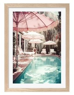 Australian Made Glampool 5 Art Print Natural Frame