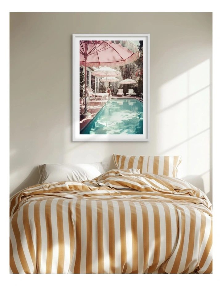 Australian Made Glampool 5 Art Print White Frame image 2