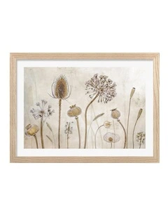 Australian Made Growing Old Art Print Natural Frame