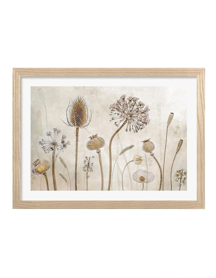 Australian Made Growing Old Art Print Natural Frame image 1
