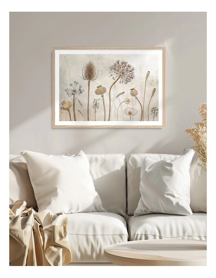 Australian Made Growing Old Art Print Natural Frame image 2