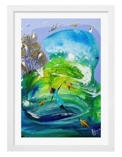 Australian Made Joyful Spirit Flight Art Print White Frame