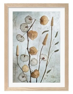Australian Made Lanterns Art Print Natural Frame