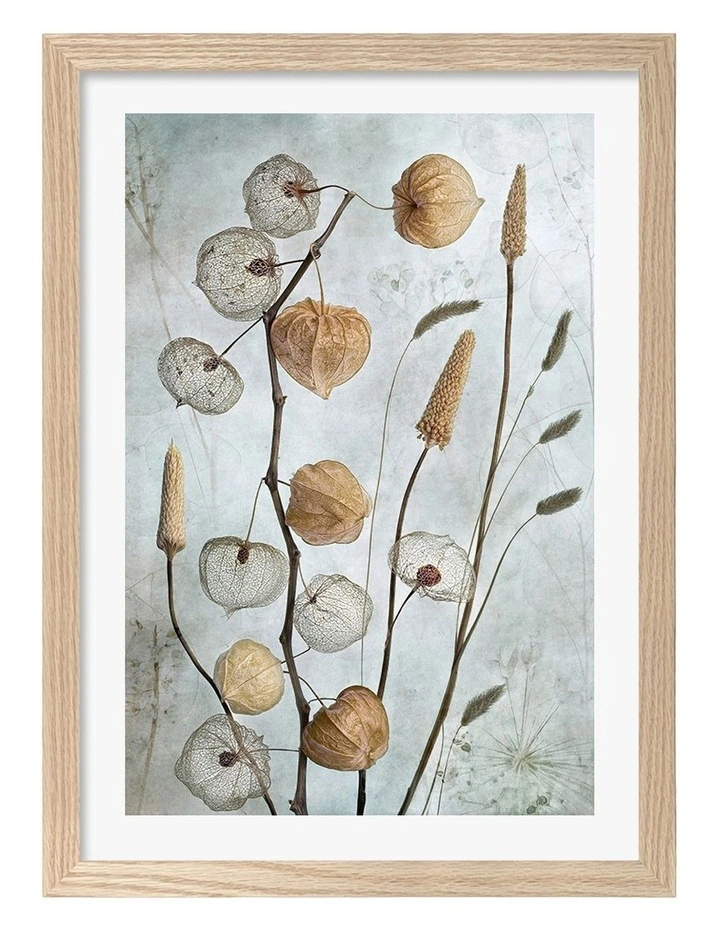Australian Made Lanterns Art Print Natural Frame image 1