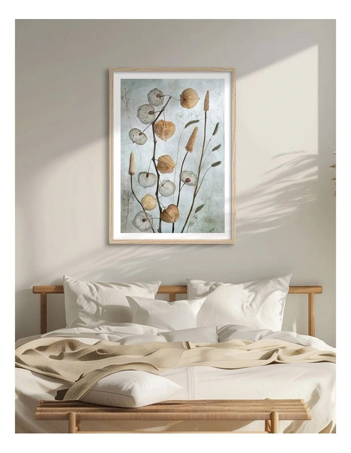Australian Made Lanterns Art Print Natural Frame image 2