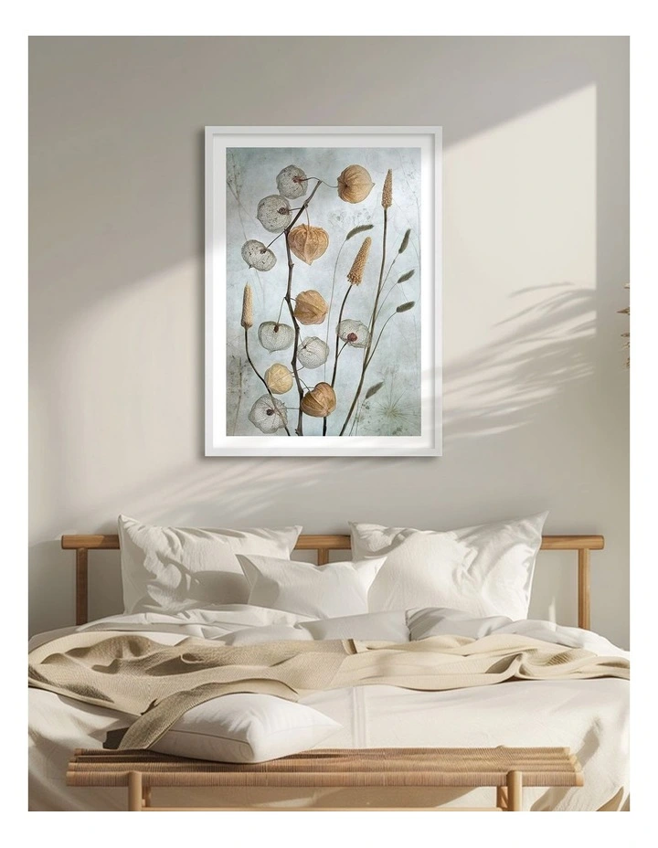 Australian Made Lanterns Art Print White Frame image 2