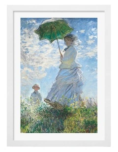Australian Made Madame Monet and Her Son Art Print White Frame